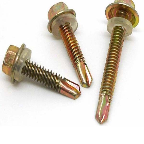 Chuanghe - DIN 7504k rubber washer roofing screw Hex head self-drilling screw Self drilling screw 4