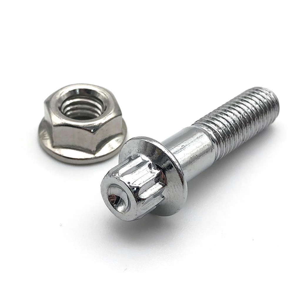 Chuanghe - Gr5 titanium hex flange nut 8mm m4 m6 m7 m7x32mm m8 12 point flange bolt and nut flange bolts 1