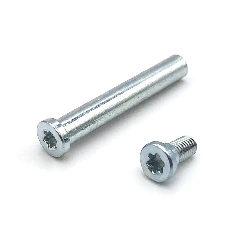 Chuanghe - Custom M8 M5 M10 Stainless Steel Carbon Steel Brass Flat Round Slotted Nipple Blind Head torx slotted Chicago Screw Chicago screw 1