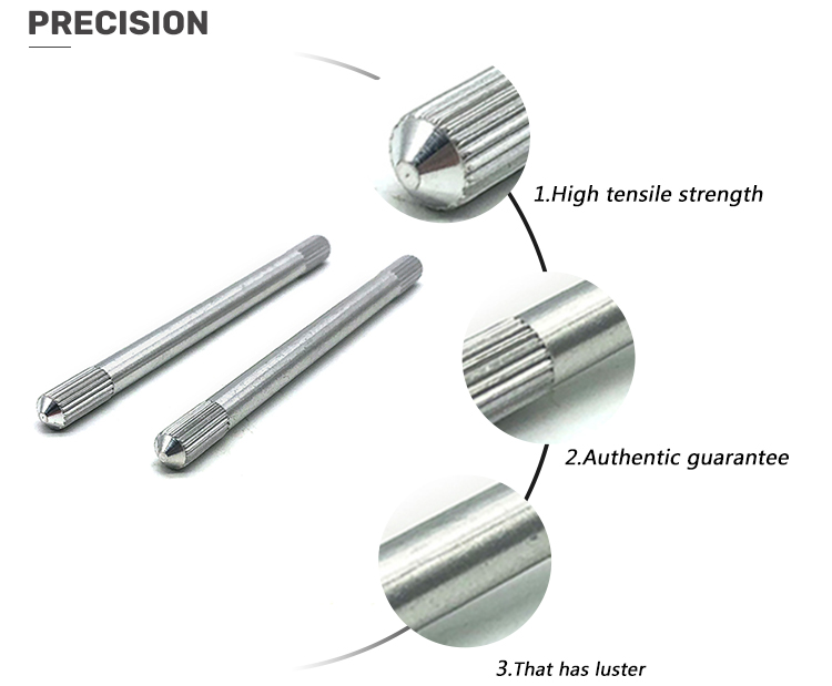Chuanghe - China Cnc Precision metal pipe knurled head rod Dowel Pin cnc machining part dowel pin 8