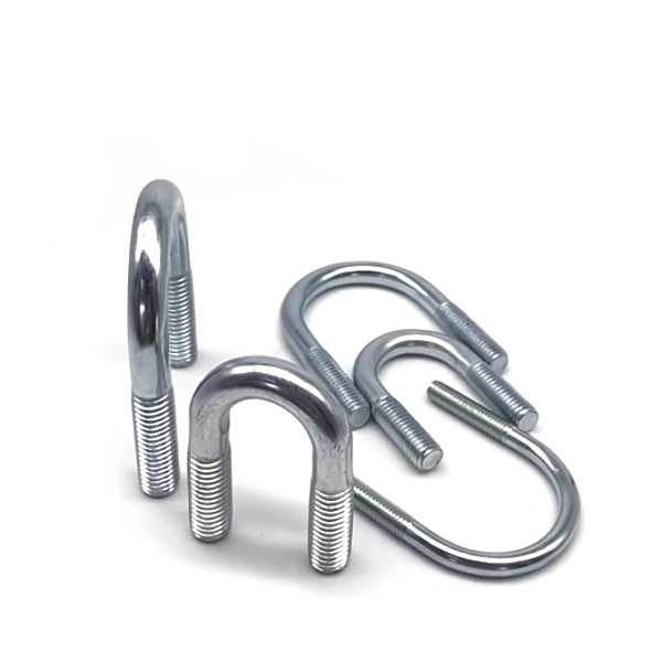 Chuanghe - China manufacturer customized M8 M10 M12 Grade 4.8 Zinc Plated DIN3570 U Bolt carbon steel Round Shape U Bolts u bolts 1