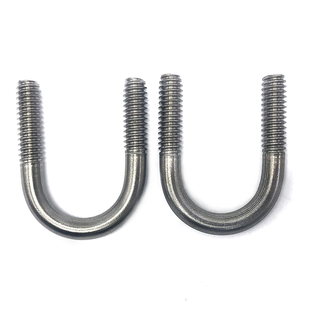 Chuanghe - China manufacturer customized M8 M10 M12 Grade 4.8 Zinc Plated DIN3570 U Bolt carbon steel Round Shape U Bolts u bolts 4