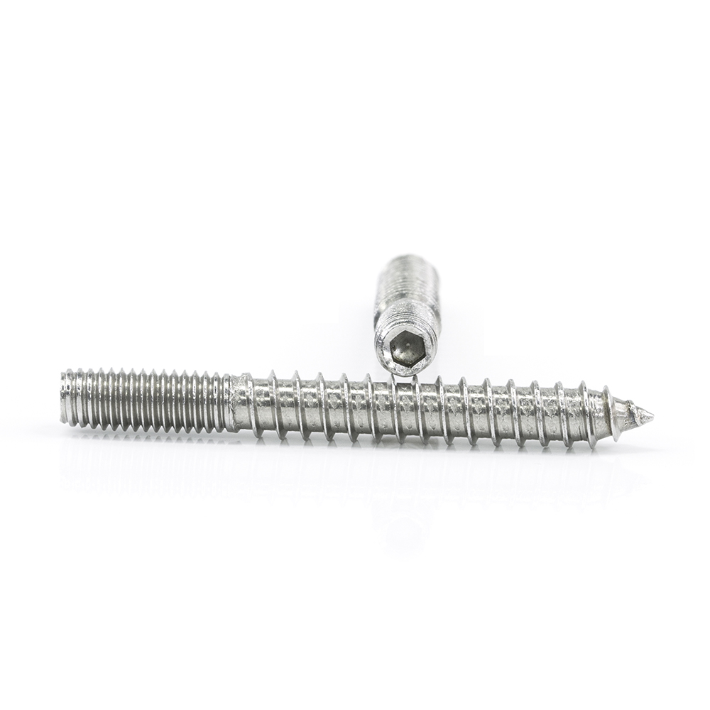 Chuanghe - 60mm hanger bolt Wood screw thread stud/furniture screws/hanger bolts dowel screw special screw 1