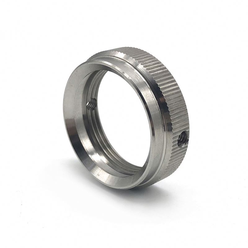 Chuanghe - Custom SUS303 knurled threaded round ring nut with hole thumb nut 1