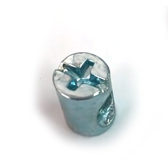 Chuanghe - Customized blue Zinc Plated Carbon Steel Double Hole Slotted head round barrel nuts M6 M8 Barrel Nut Sleeve nut 1