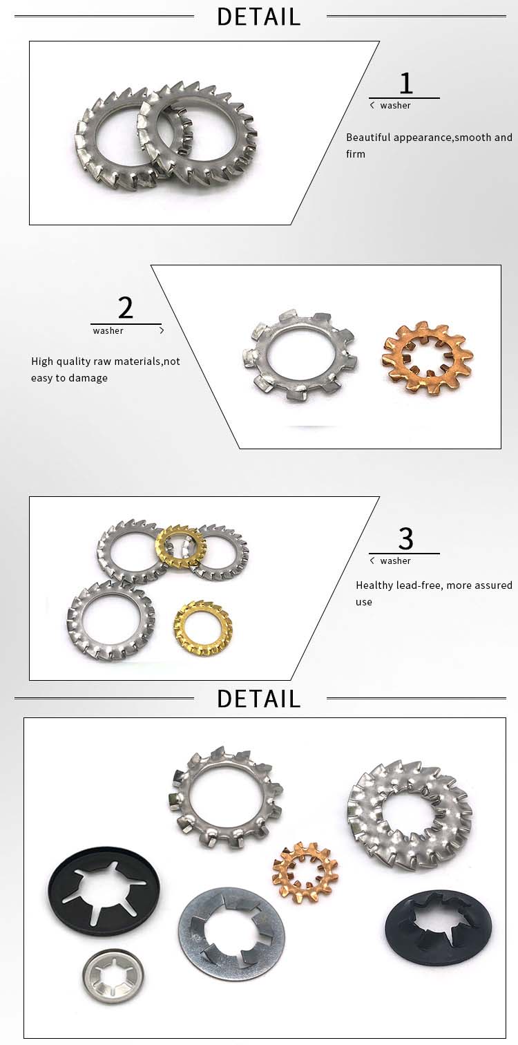 Chuanghe - Custom Brass Copper Bronze Zinc Plated External Tooth locking Washers lock washer 9