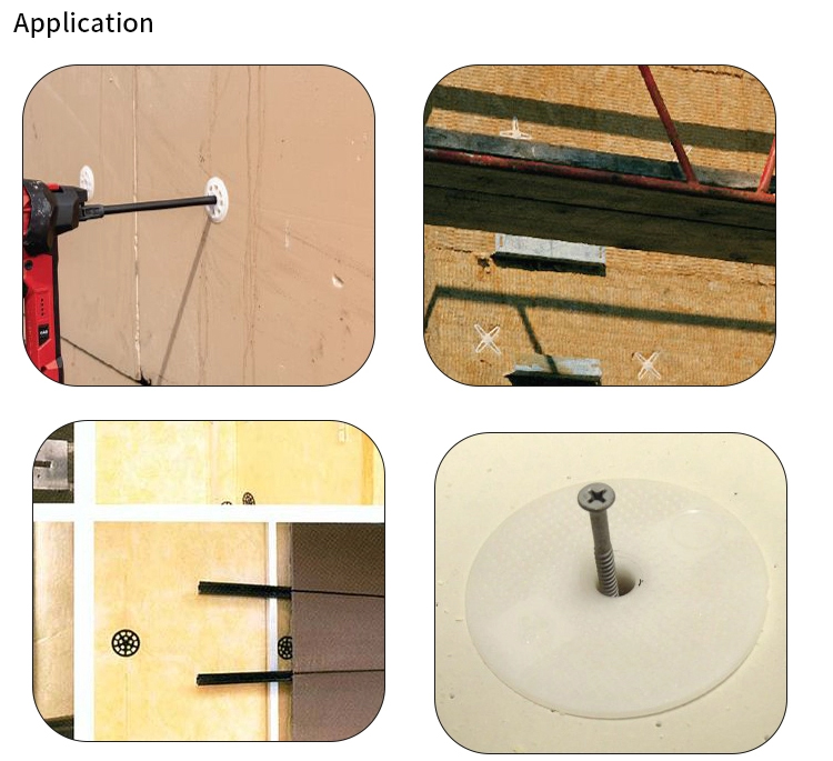 Chuanghe - Custom stainless steel screws plastic nylon wall plug anchor drywall insulation dowel board nails anchors fixing insulation nail Wall Plug 10