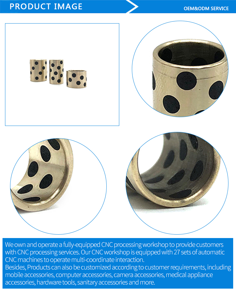 Chuanghe - Self lubrication insert graphite copper bushing Made in China Bushing 6