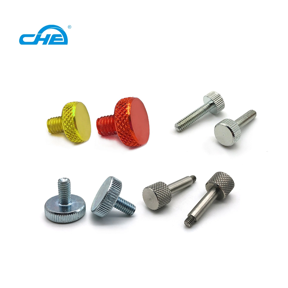 Chuanghe - Customized 1/4 thumb screw stainless steel brass knurled screw CNC Machining Precision Aluminum M6 M8 M10 Thumb screws Thumb screw 1