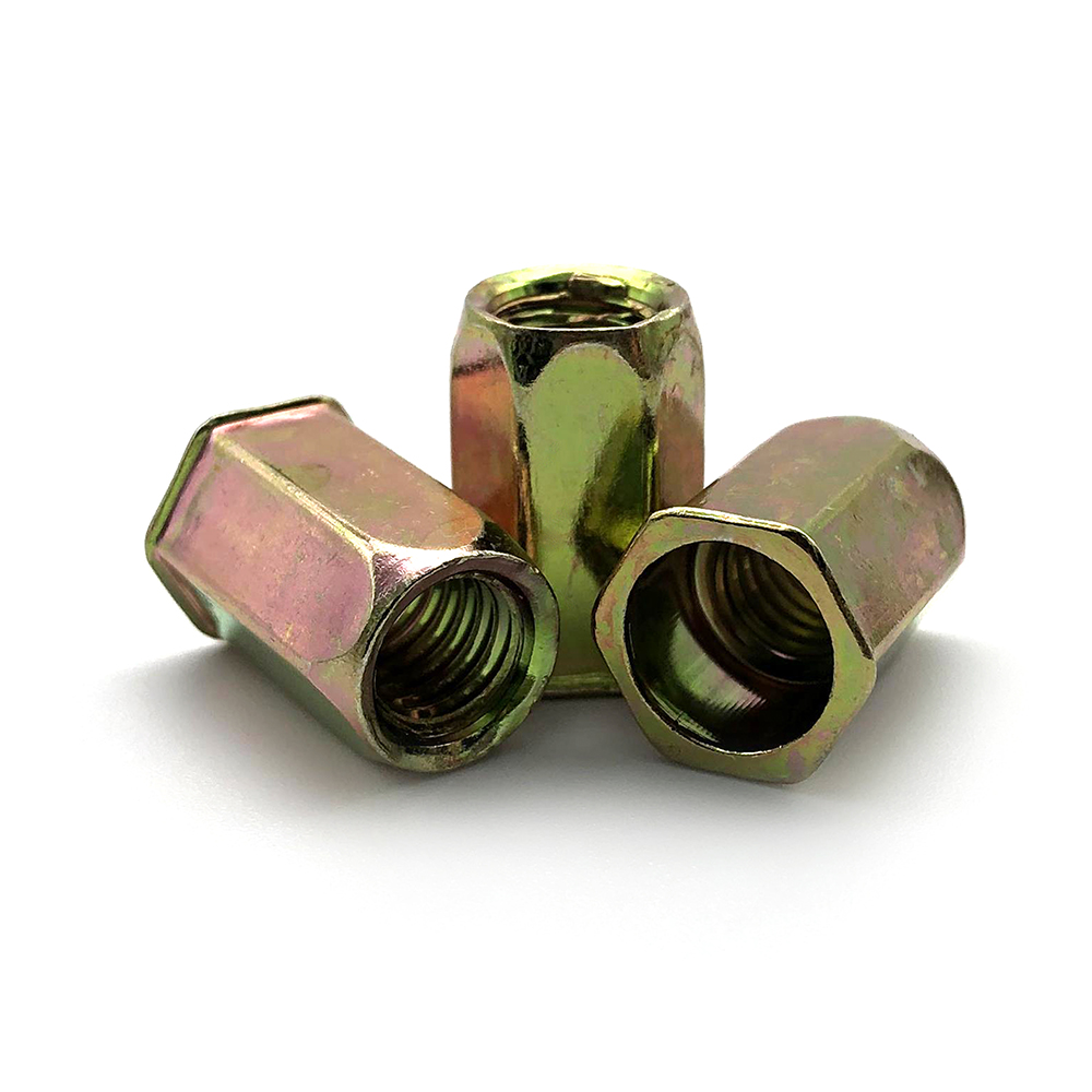 Chuanghe - China wholesale pop flat head blind rivet Custom yellow zinc plated Countersunk Head hex m8 Rivet Nut rivet nut 7