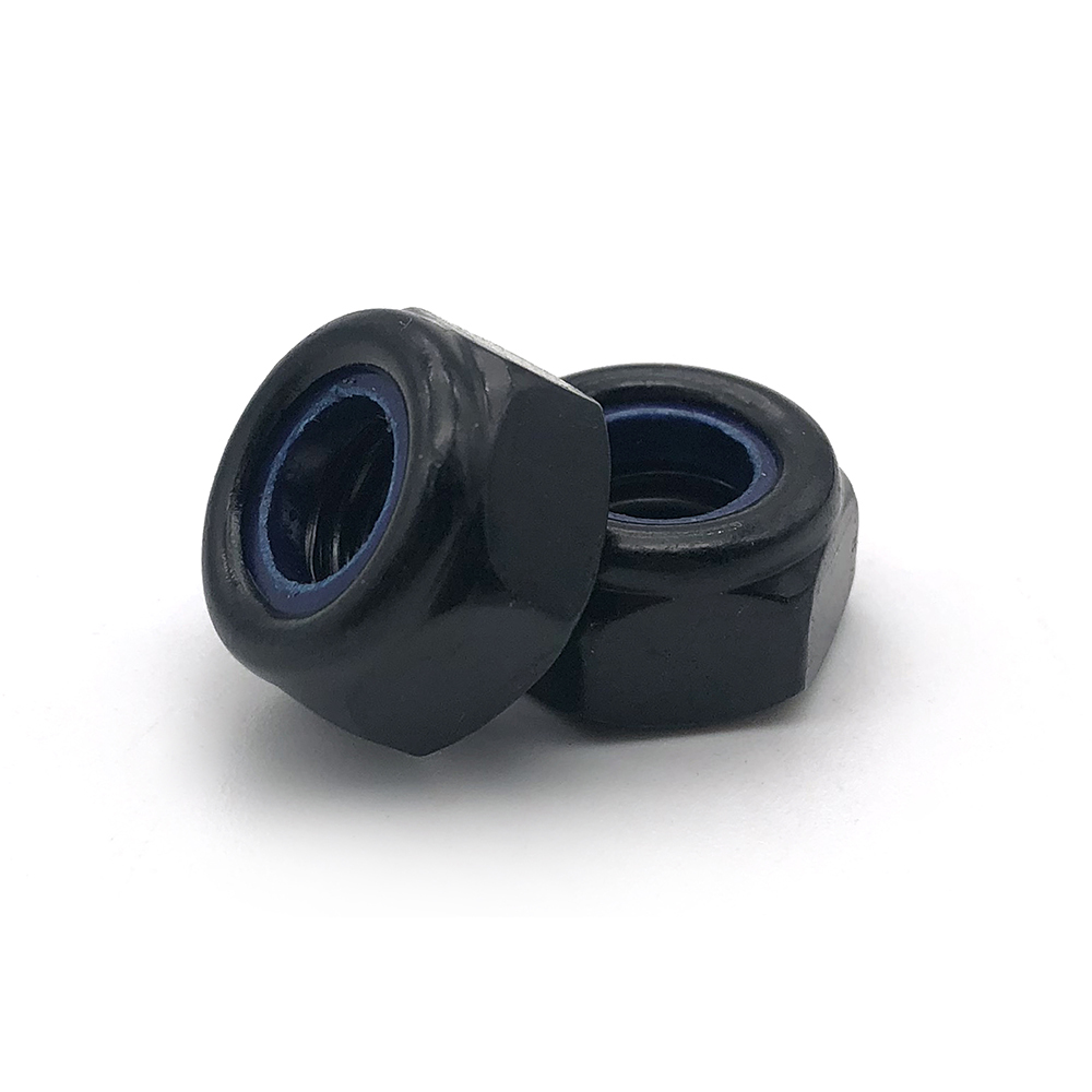 Chuanghe - 1/4-20 3/8 5/16-18 4-40 6-32 8-32 10-24 Stainless Steel ANSI/ASME B18.16.6 Inch Threaded black plated nylon insert lock nut lock nut 1