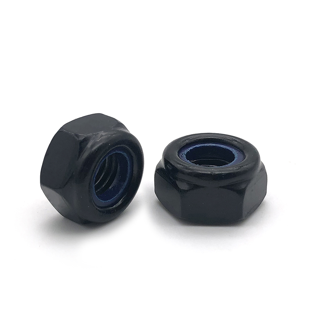 Chuanghe - 1/4-20 3/8 5/16-18 4-40 6-32 8-32 10-24 Stainless Steel ANSI/ASME B18.16.6 Inch Threaded black plated nylon insert lock nut lock nut 7