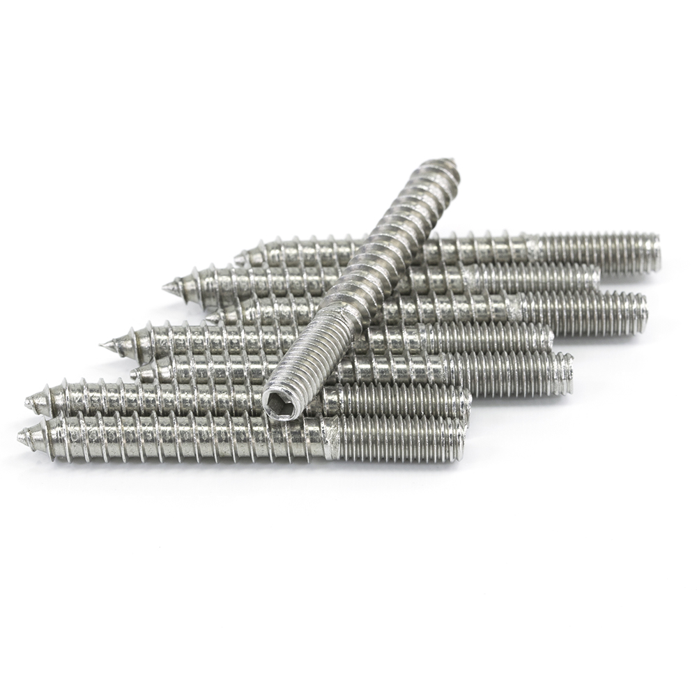 Chuanghe - Steel double end bolt threaded hexagon socket screw hanger wood thread screw double end screw special screw 3