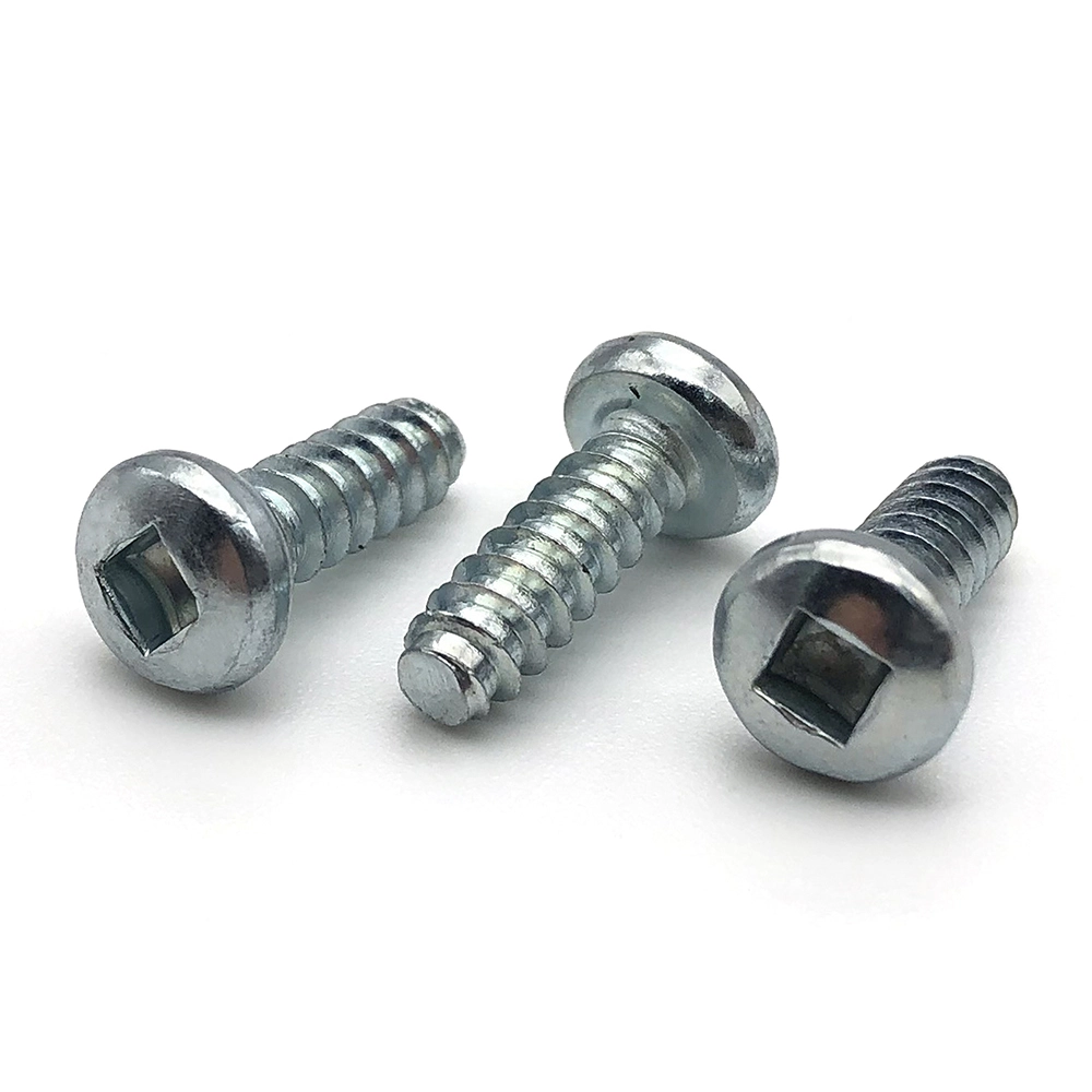 Chuanghe - High Quality zinc Cross pan head Square slot screw fastener m3 Self tapping screw Pan head screw 1