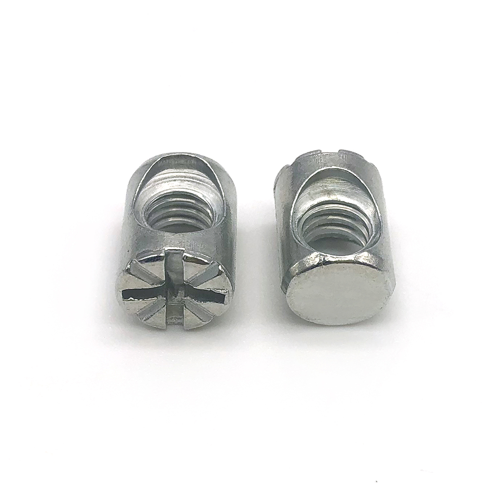 Chuanghe - Furniture Fasteners carbon Steel Cylinder philips slotted head cross dowel hole barrel Nut Sleeve nut 6
