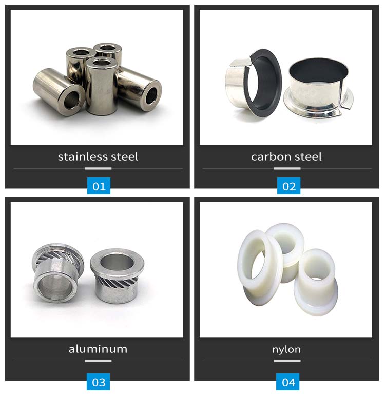 Chuanghe - China wholesale custom cnc machining auto parts tension metal pipe shaft collar 3mm 8mm 24mm bush stainless steel sleeve bushing Bushing 11