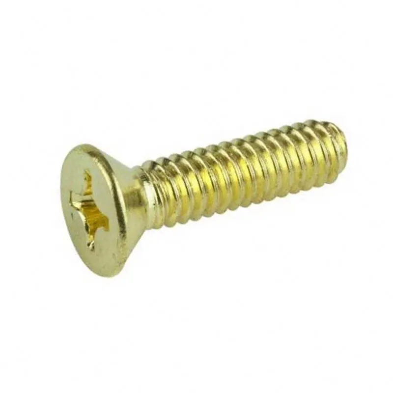 Chuanghe - Manufacture brass Cross m3 m3.5 Machine Screw Flat Head screw 1