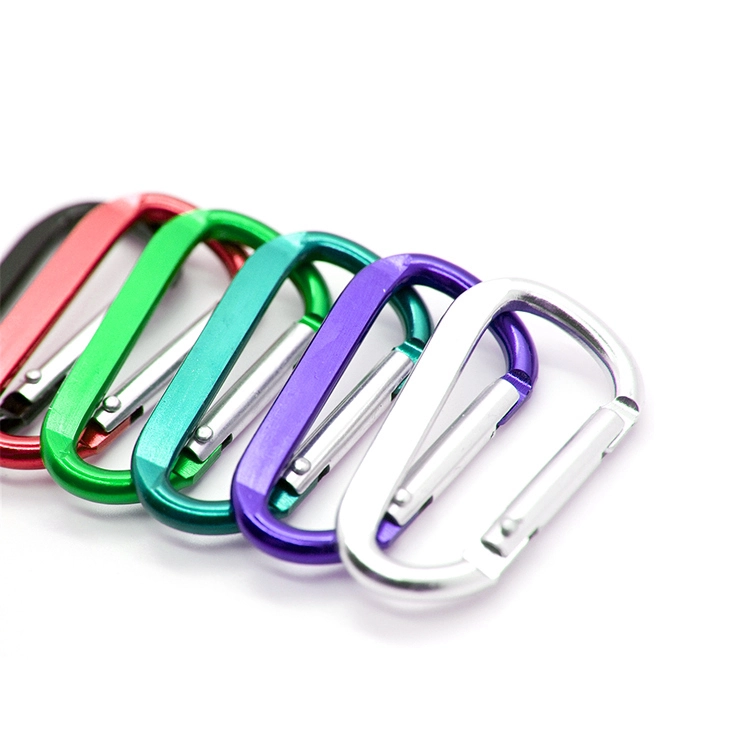 Chuanghe - China wholesale mini locking swivel climbing snap hook carabiner clips bag custom logo shaped small keychain aluminum carabiner Carabiner 1