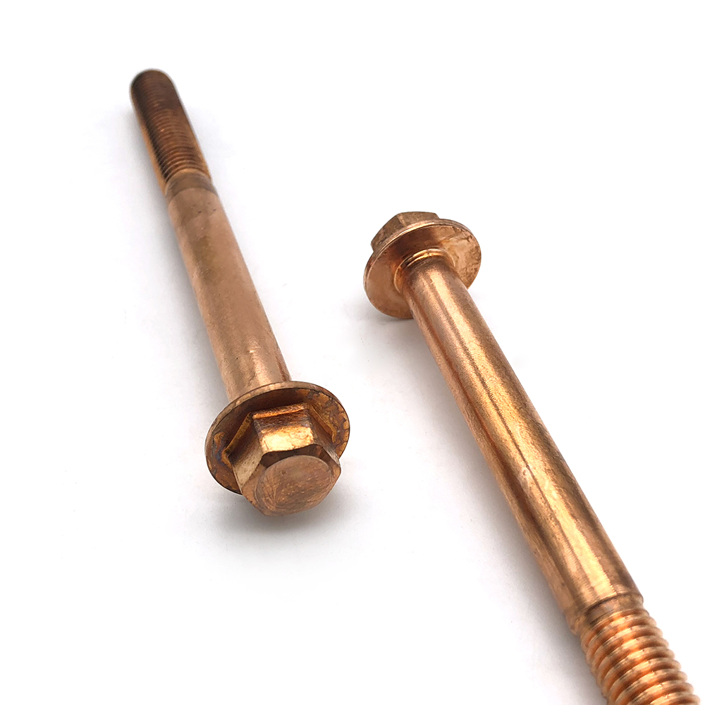 Chuanghe - China wholesale DIN6921 Yellow Zinc plated hexagon Flange Bolt and nut hex head flange bolt flange bolts 5