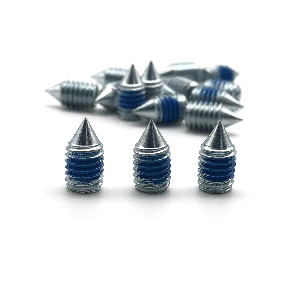 Chuanghe - DIN553 carbon steel Grub Screw M1.6 M2 M2.5 M3 M4 M5 M6 Coint Point blue nylon lock patch Set Screw Set screw 1