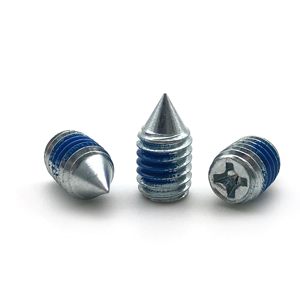 Chuanghe - DIN553 carbon steel Grub Screw M1.6 M2 M2.5 M3 M4 M5 M6 Coint Point blue nylon lock patch Set Screw Set screw 6