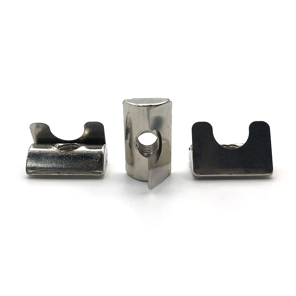Chuanghe - Carbon steel 4545 Series T M6 M8 Shrapnel nut Nut For T Slot Aluminum Profile Model t nut 1