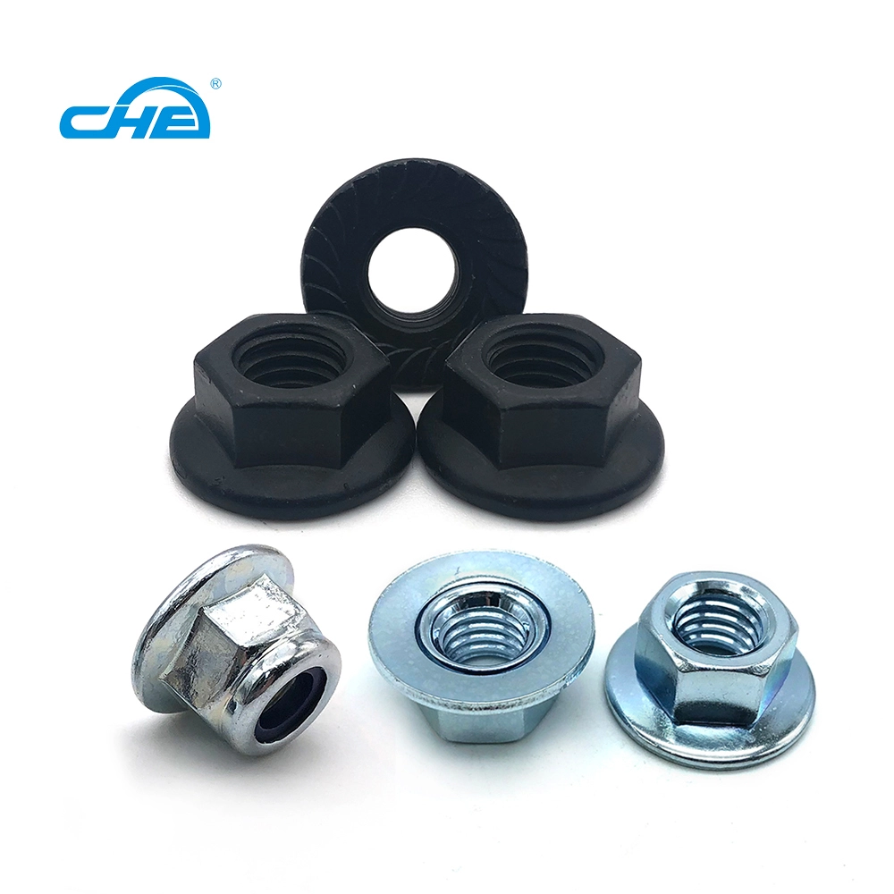 Chuanghe - DIN6331 Hex Flange Nut High Strength flange nuts C1035 with heat treatment flange nut 1