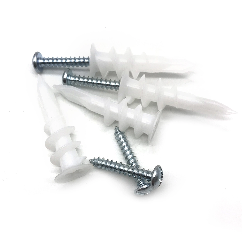 Chuanghe - China wholesale m10 stainless steel chipboard drywall roofing phillips pan head self tapping plastic plug wall anchor and screw Wall Plug 1