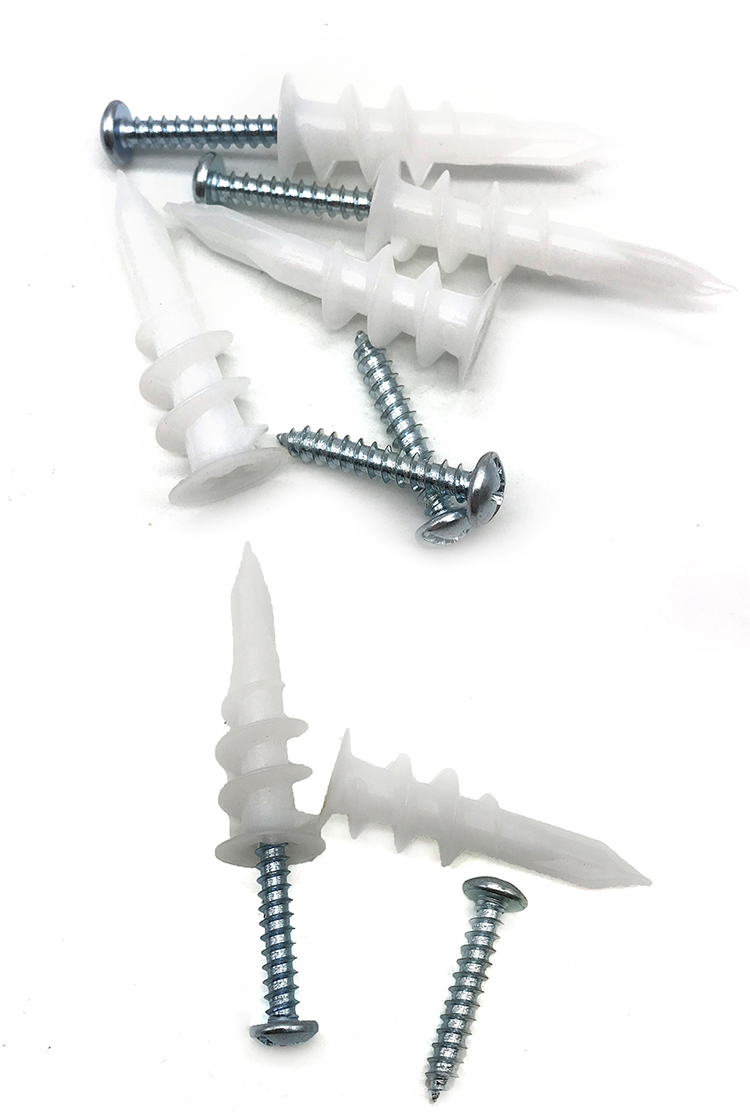 Chuanghe - China wholesale m10 stainless steel chipboard drywall roofing phillips pan head self tapping plastic plug wall anchor and screw Wall Plug 9