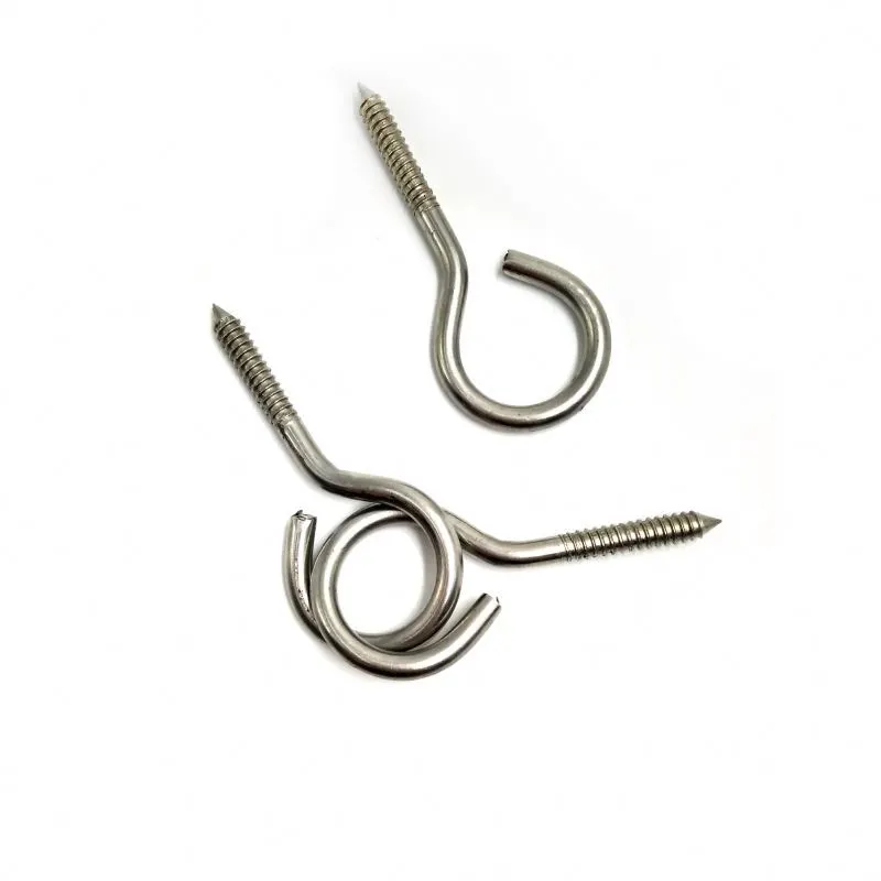 Chuanghe - China Stainless Steel m16 eye bolt screw hook Woodscrew Cup Hook with different sizes Eye screw 1