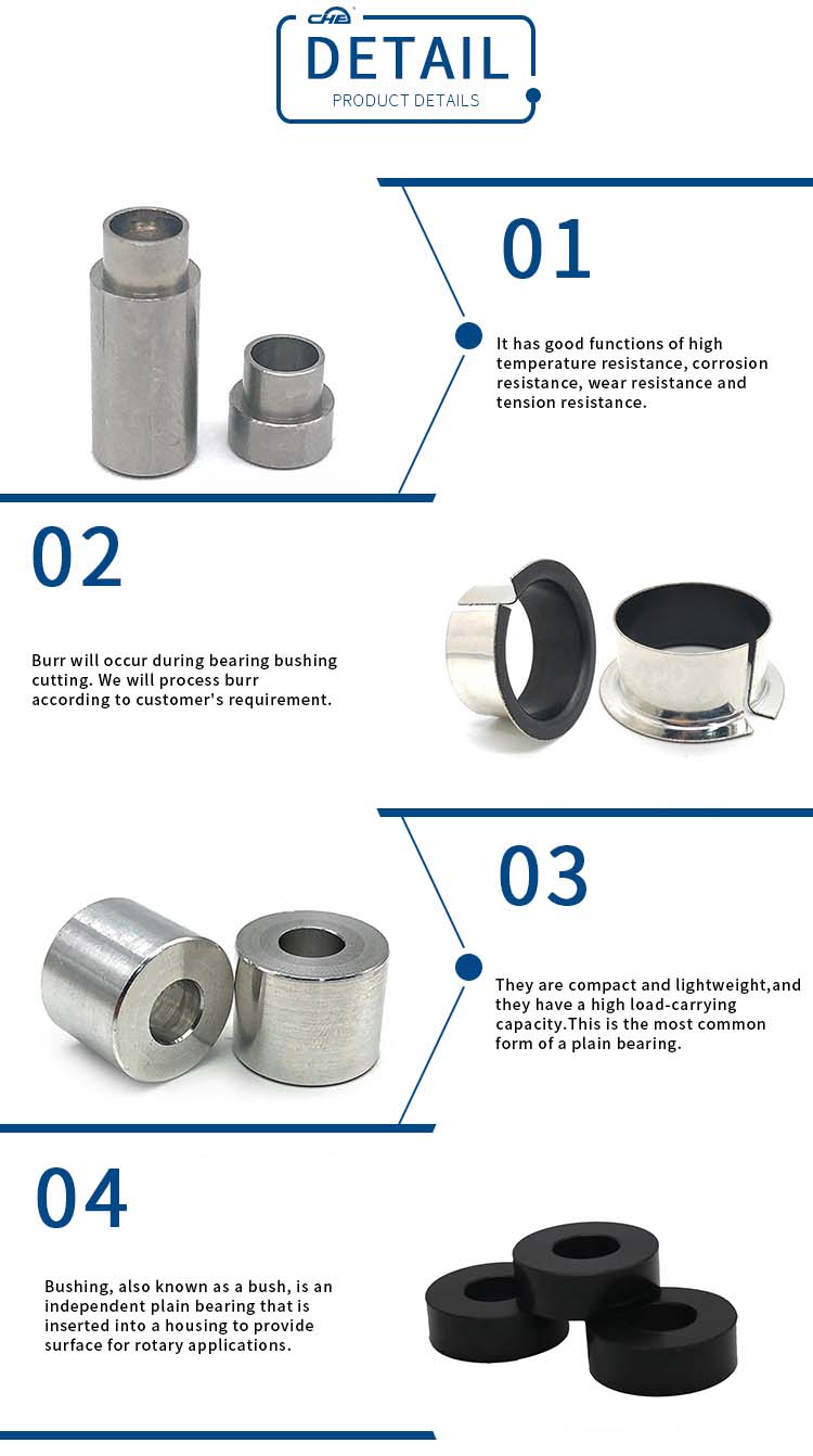 Chuanghe - Non-standard CNC Machining Brass Bushing/Copper Sleeve/Bronze Bushing Bushing 9