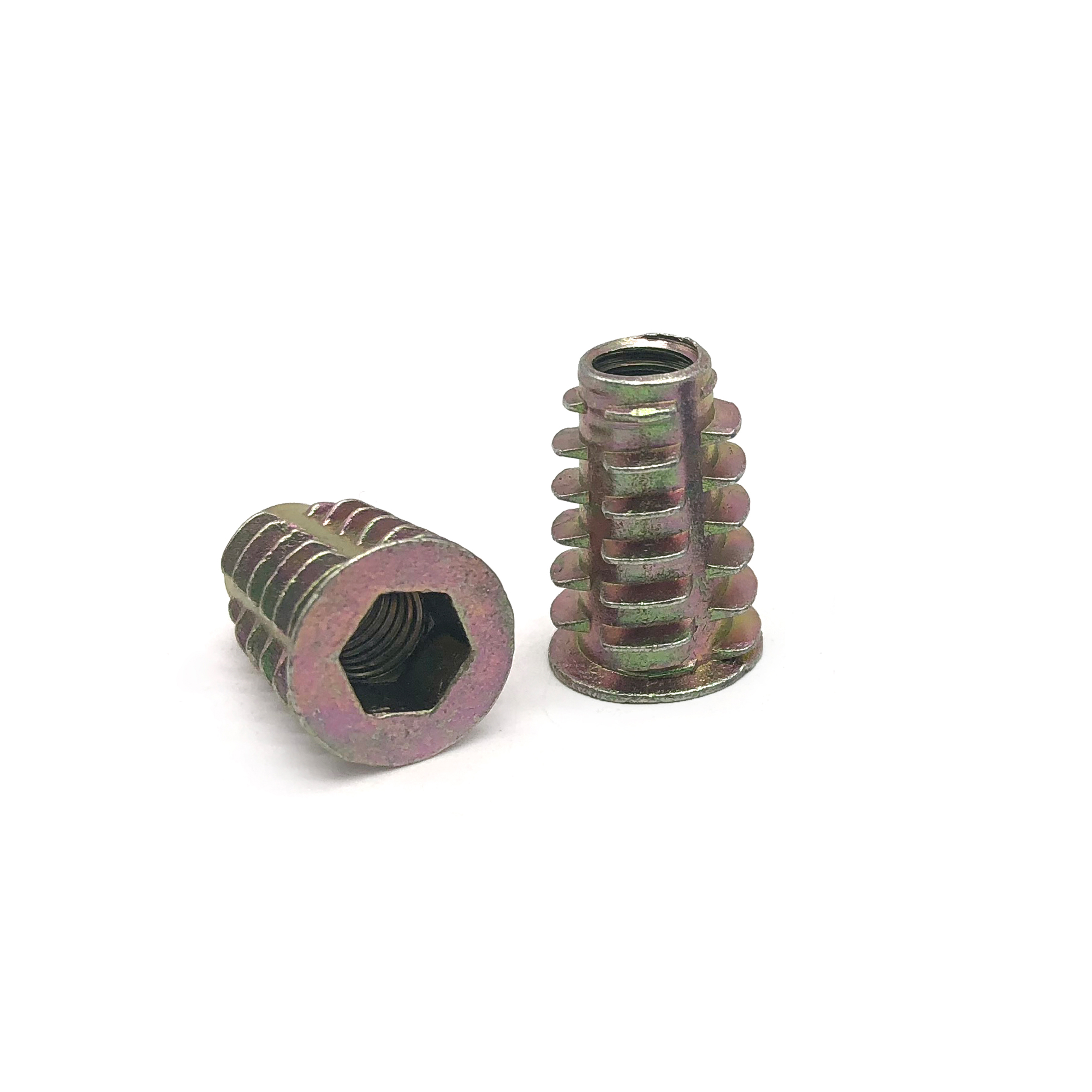 Chuanghe - M4 M5 M6 M8 M10 Zinc Alloy Thread For Wood Insert Nut Flanged Hex Drive Head Furniture Nuts thread insert 4