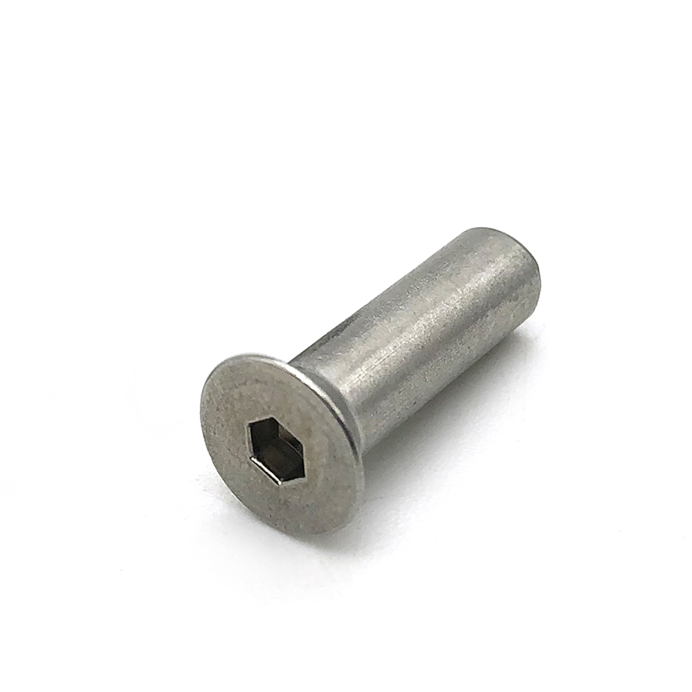 Chuanghe - China wholesale M6 Black Silver Nickel Hex Socket Allen Hex Socket Flat Head Sleeve Barrel Nut Sleeve nut 5