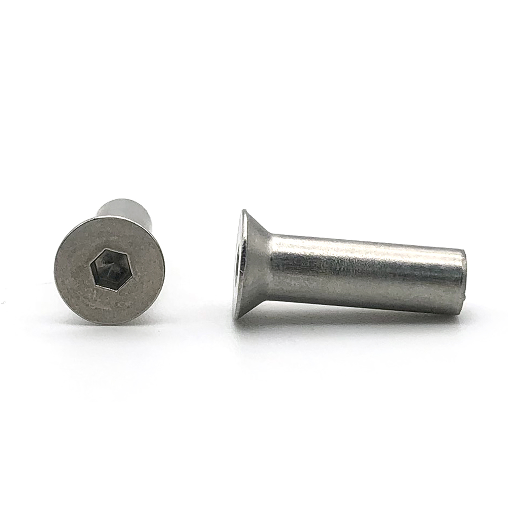 Chuanghe - China wholesale M6 Black Silver Nickel Hex Socket Allen Hex Socket Flat Head Sleeve Barrel Nut Sleeve nut 7