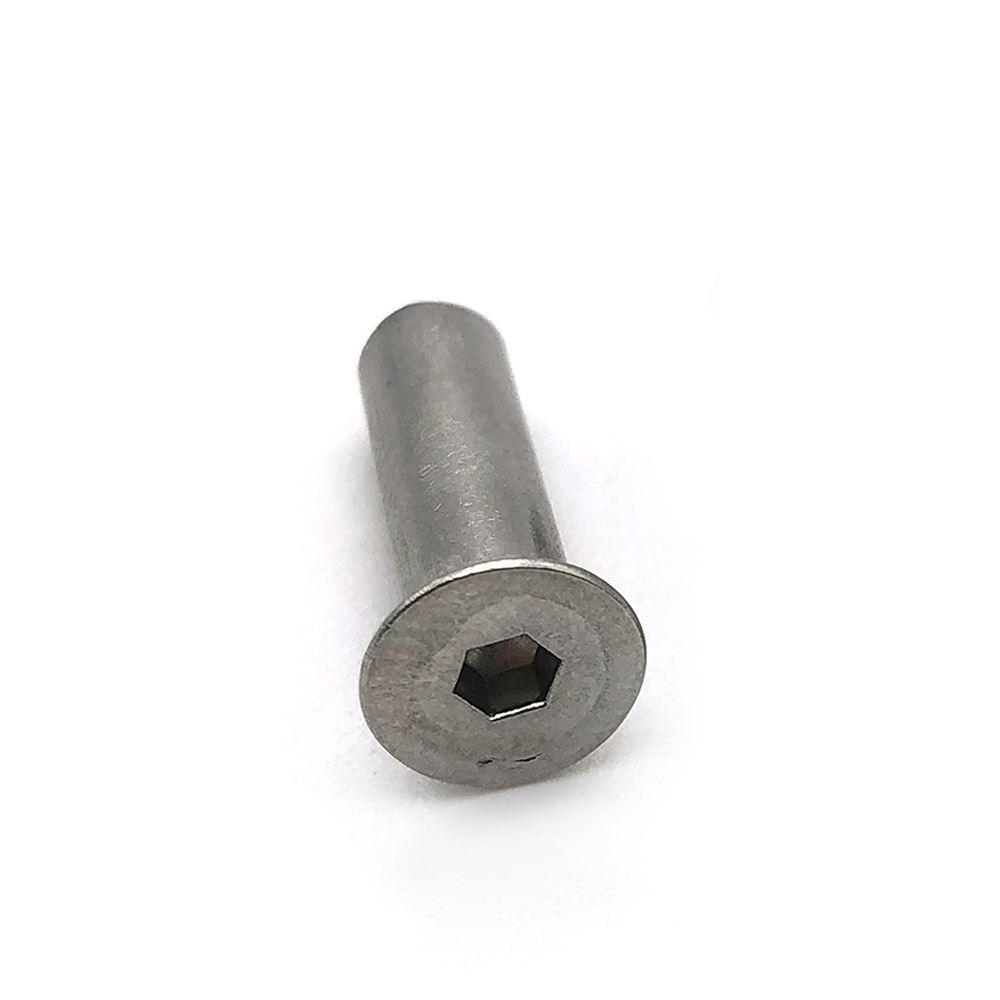 Chuanghe - China wholesale M6 Black Silver Nickel Hex Socket Allen Hex Socket Flat Head Sleeve Barrel Nut Sleeve nut 6
