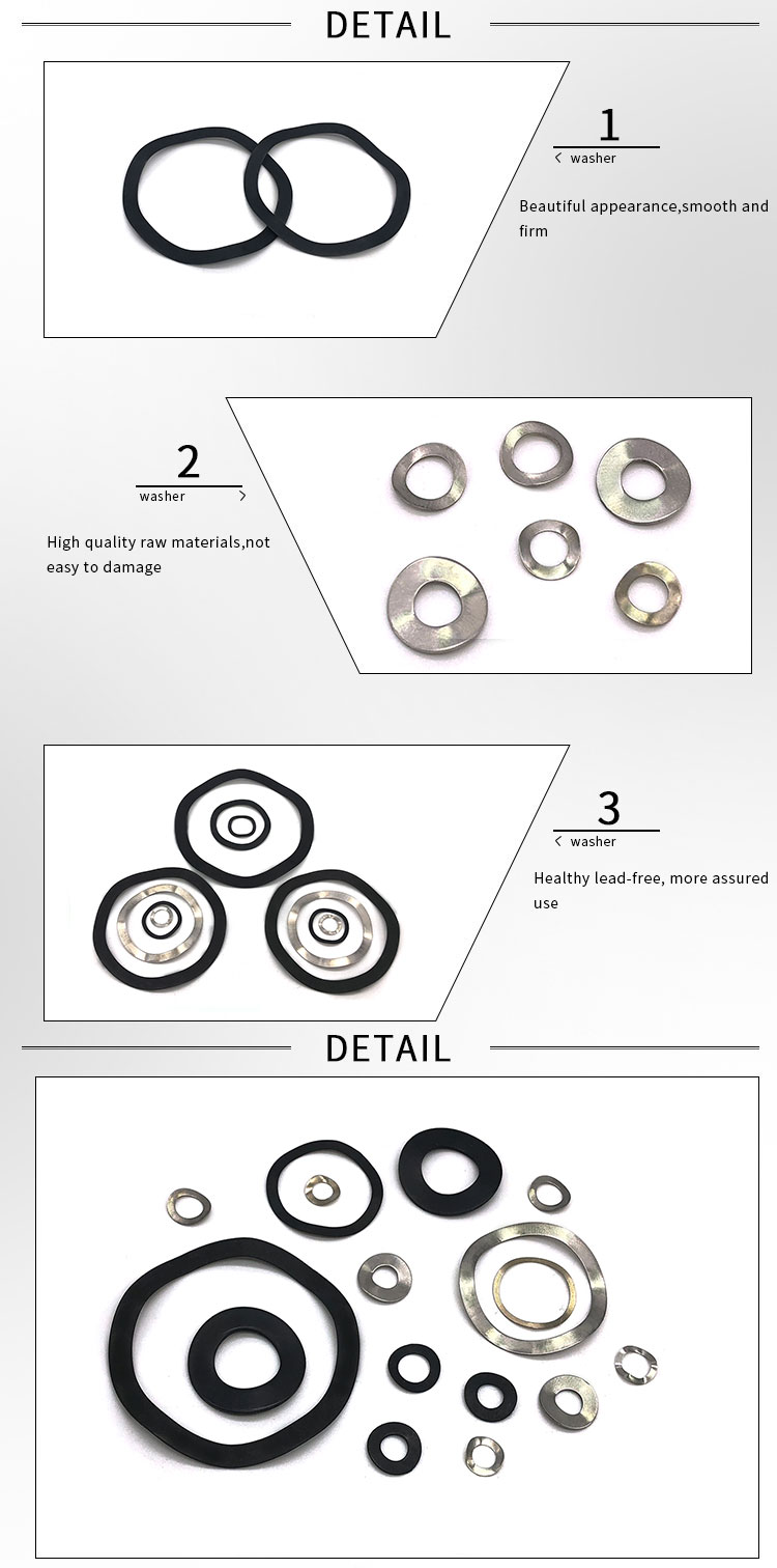 Chuanghe - High Carbon Steel 65Mn Curved Steel Spring Wave Washer Stainless Steel 304/316 Wave Spring Lock Washer spring washer 8
