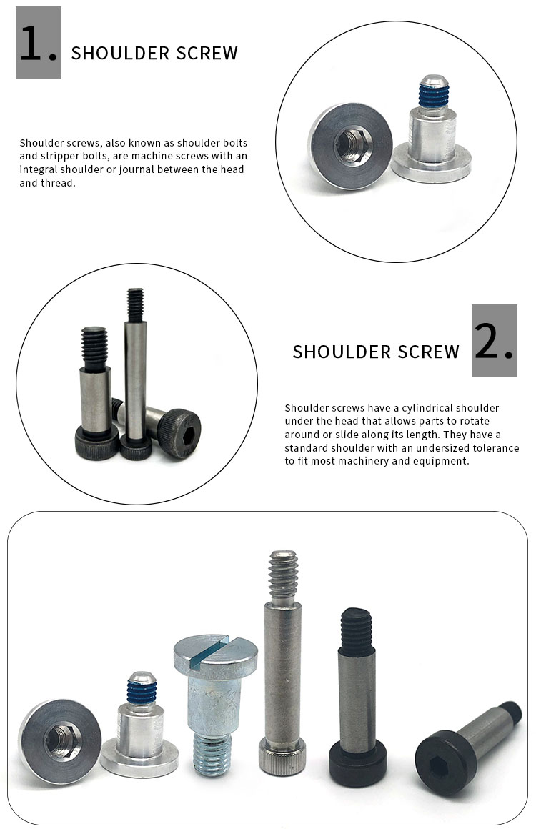 Chuanghe - Custom M5 M6 M8 Soccket Low Head Shoulder Bolt Screw Shoulder screw 11