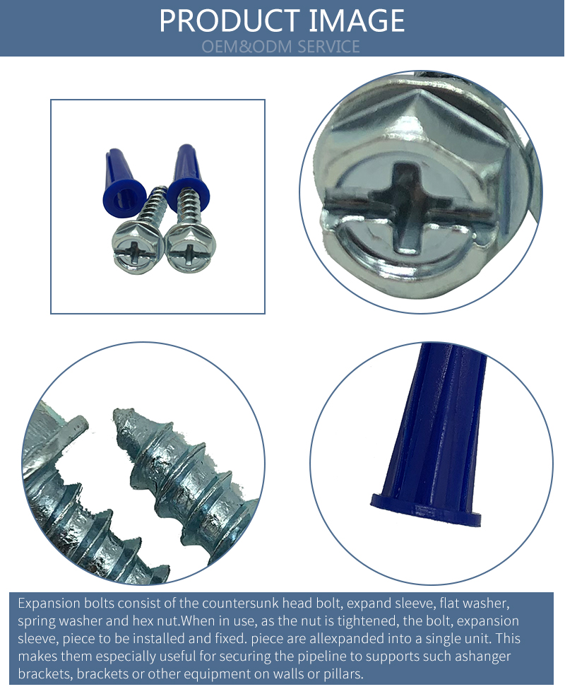 Chuanghe - Hardware Materials Nylon wall plug anchor screw Wall Plug 6