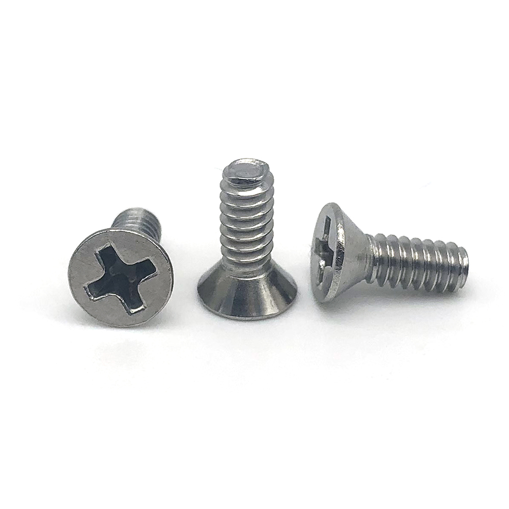 Chuanghe - Factory customized stainless thread cross flat head machine screw Flat Head screw 8