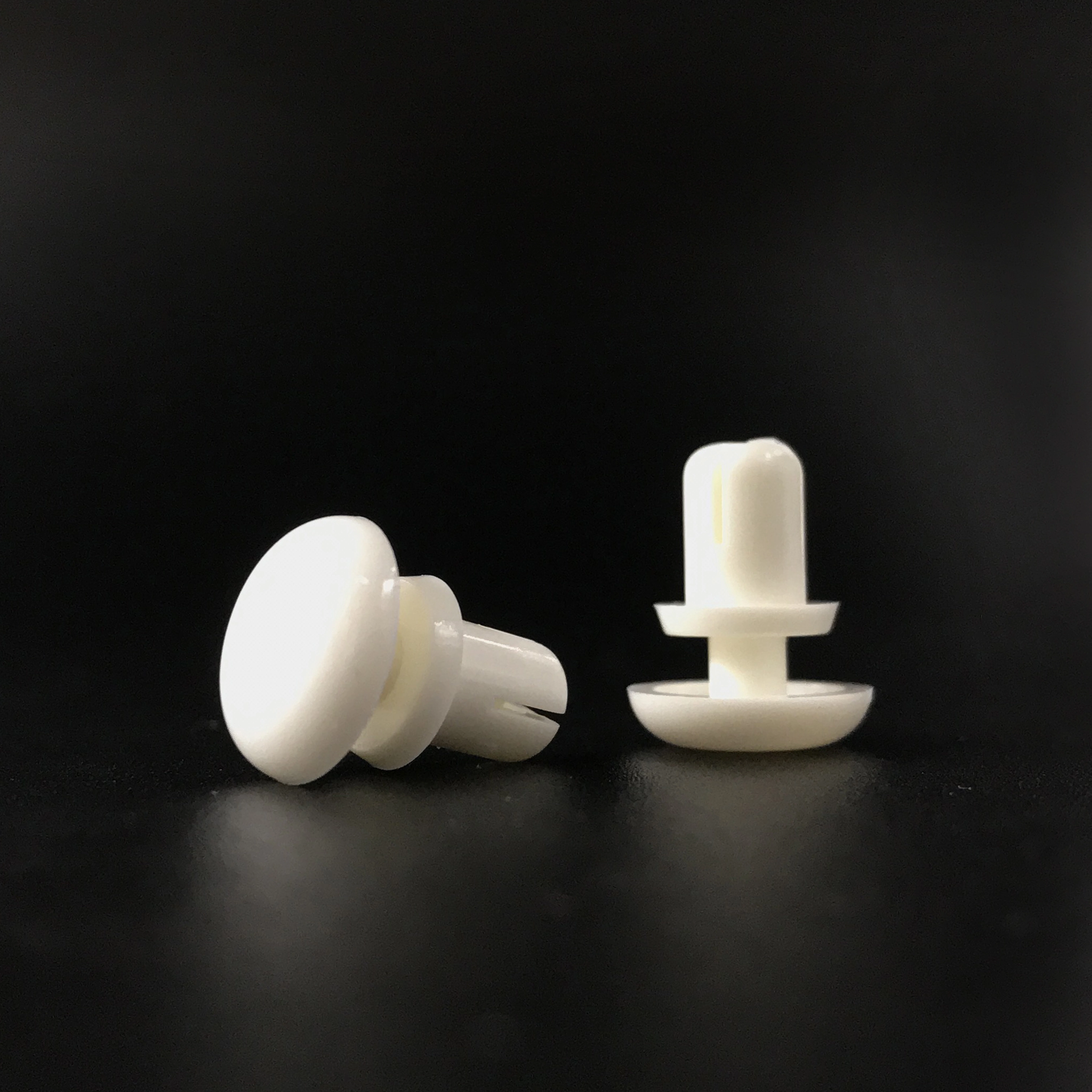 Chuanghe - China Wholesale fasteners car 1/8'' 3 mm 4mm 5mm 6mm 8mm white round flat head ratchet clips nylon snap lock plastic push rivet plastic rivet 1