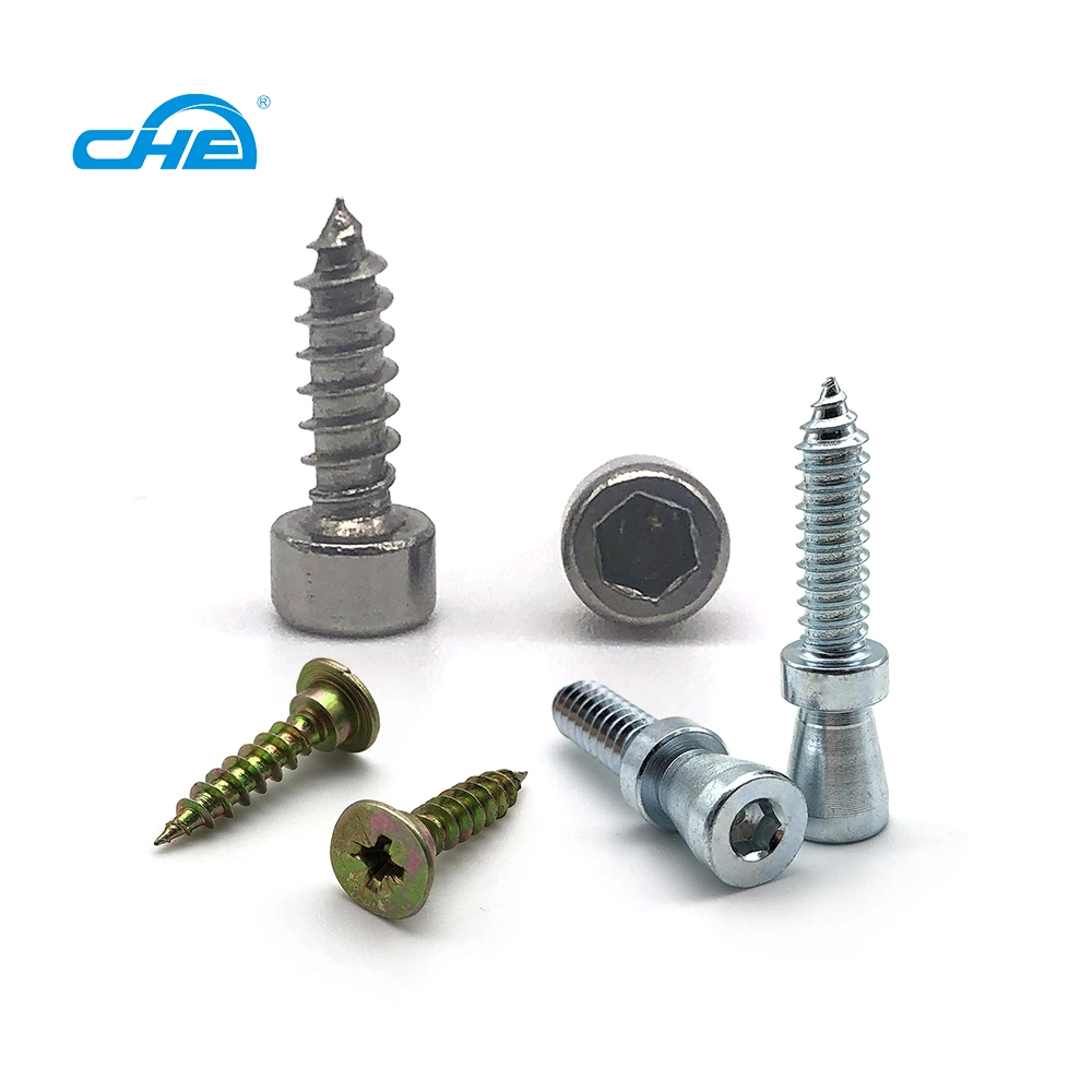 Chuanghe - Stainless Steel SS 304 M6 Wood Screw Hex Socket Allen Head Self Tapping Screws Self-tapping screw 1