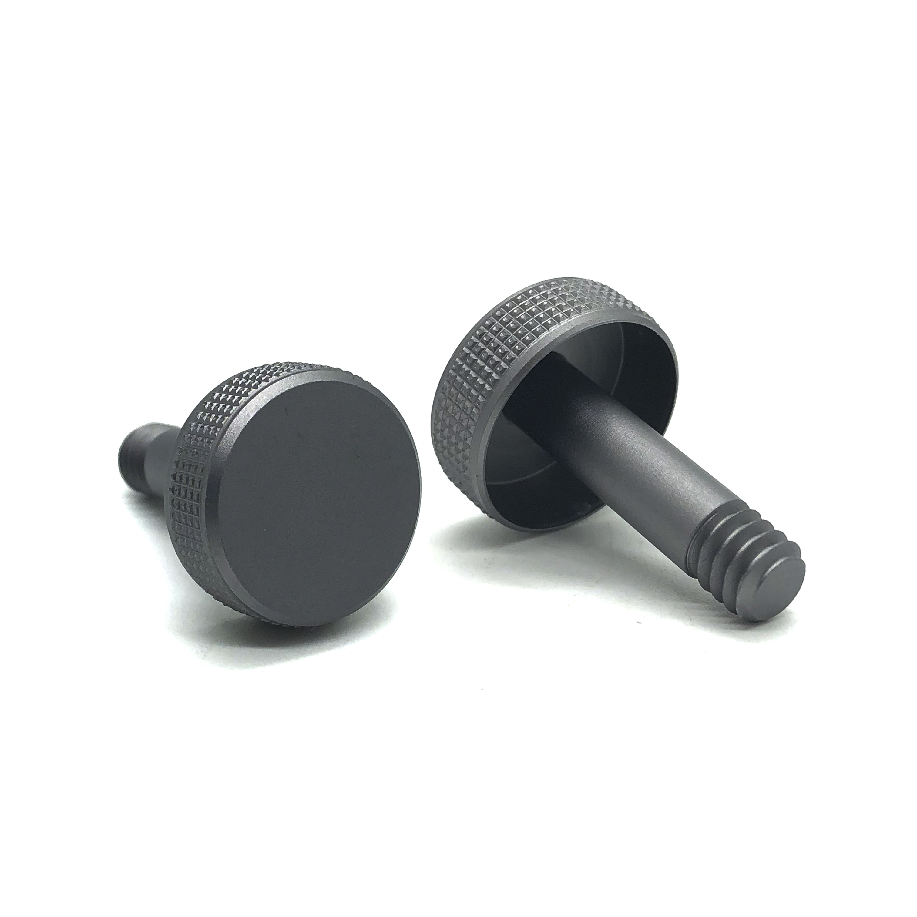 Chuanghe - Custom Aluminum Anodized M6 m8 thumb screw aluminum knurled thumb screw Thumb screw 7