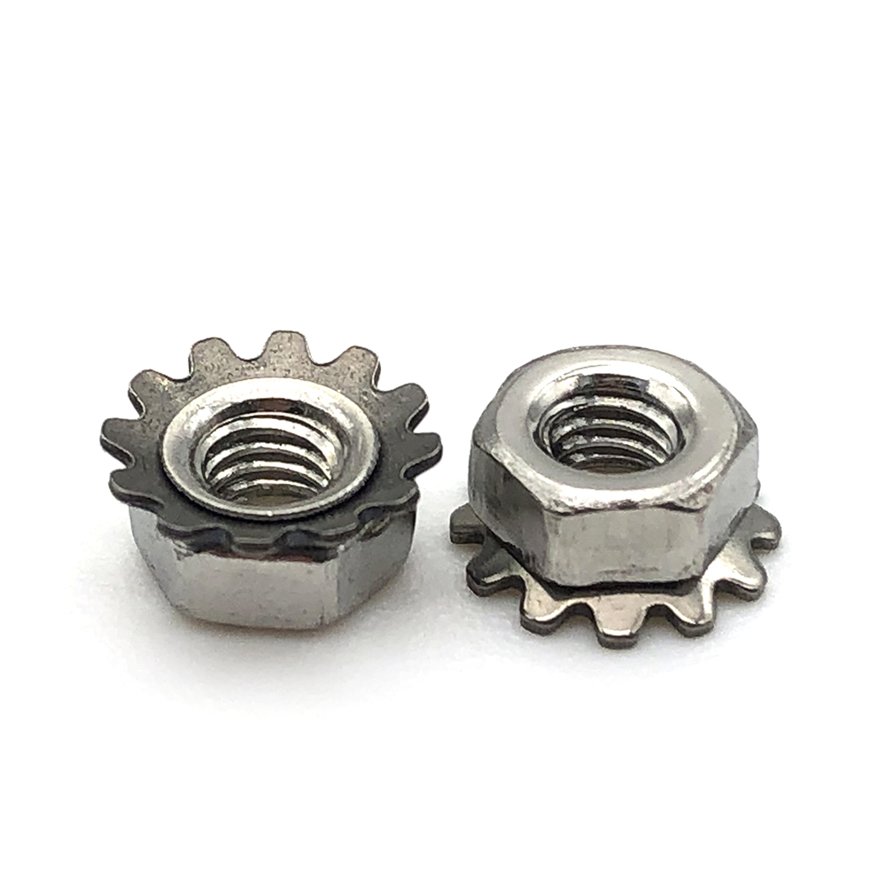 Chuanghe - M3 M4 M5 M6 M8 M10 Stainless Steel 304 Hex K Keps Lock Nuts hex nut 3