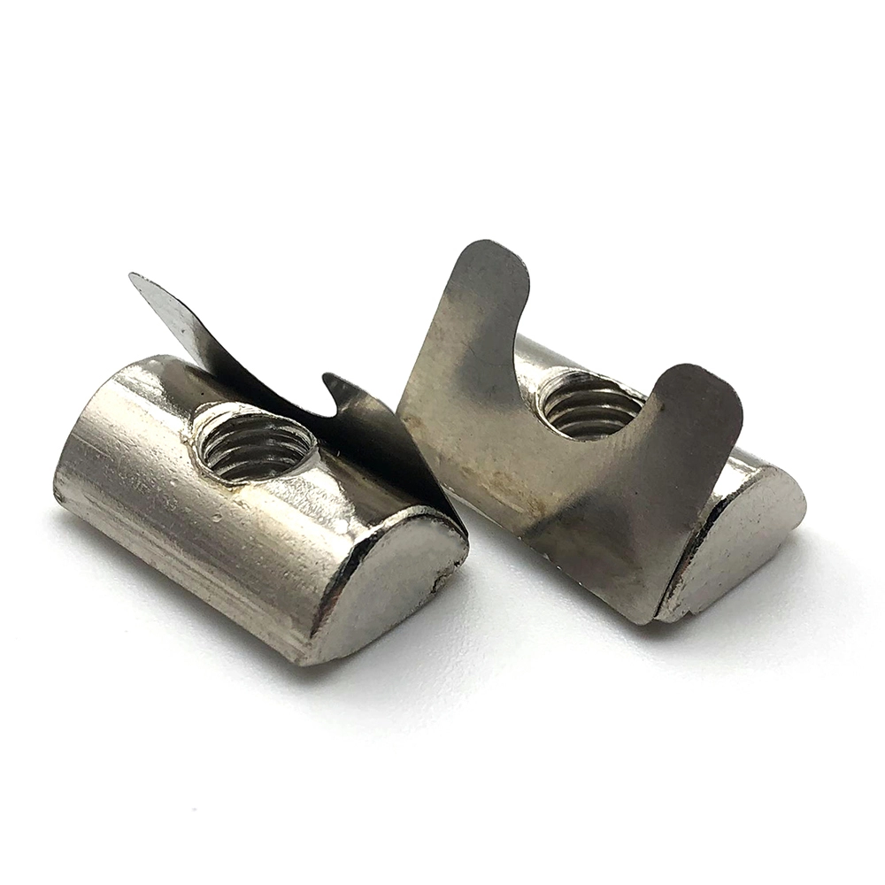 Chuanghe - T slot nut with spring elastic nut standard 30/40/45 series Aluminum Profile channel shrapnel nut t nut 1