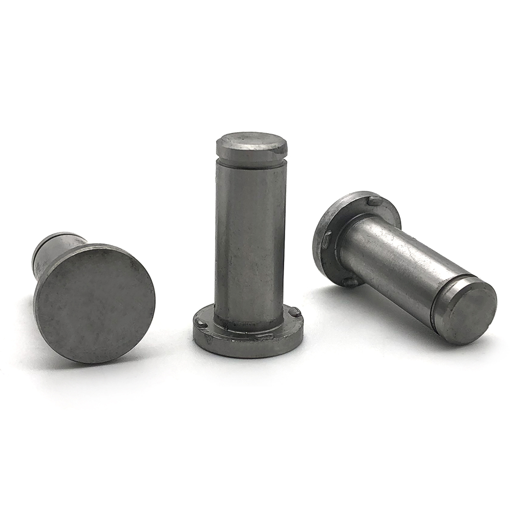 Chuanghe - Dongguan Factory Custom Large Flat Head Stainless Steel 304 316 weld dowel pin M10 M12 Clevis Pin with Groove dowel pin 8