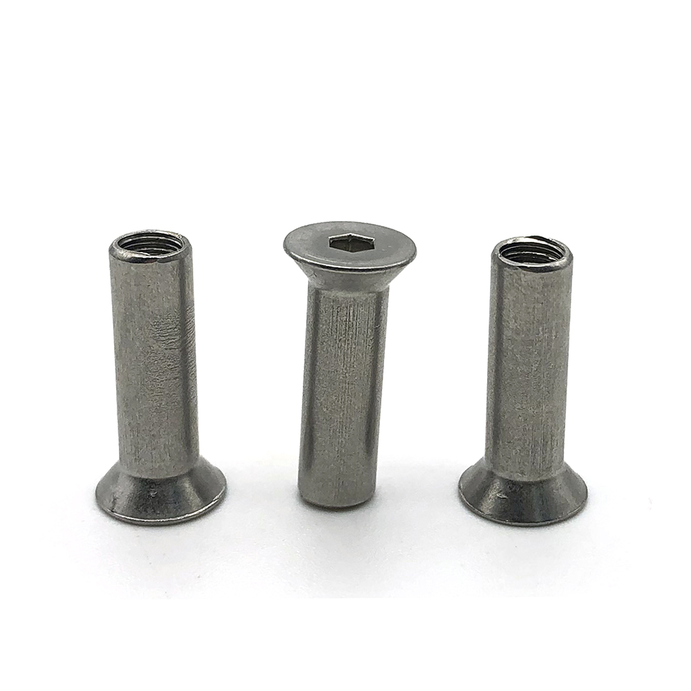 Chuanghe - Factory direct M6 M8 M10 1/4-20 Nickel plated Flat Head Hex Socket Sleeve Nut Sleeve nut 3