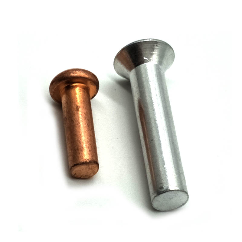 Chuanghe - Flat Head Copper Rivet Countersunk Head Rivet Brass Double Solid Rivets solid rivet 1