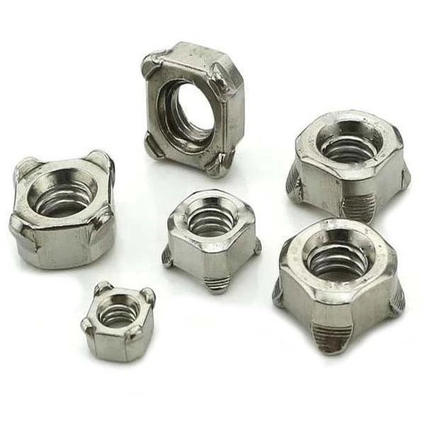 Chuanghe - din928 galvanized square weld nut 3/16 1/4 weld nut 1