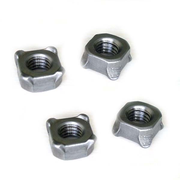 Chuanghe - din928 galvanized square weld nut 3/16 1/4 weld nut 4