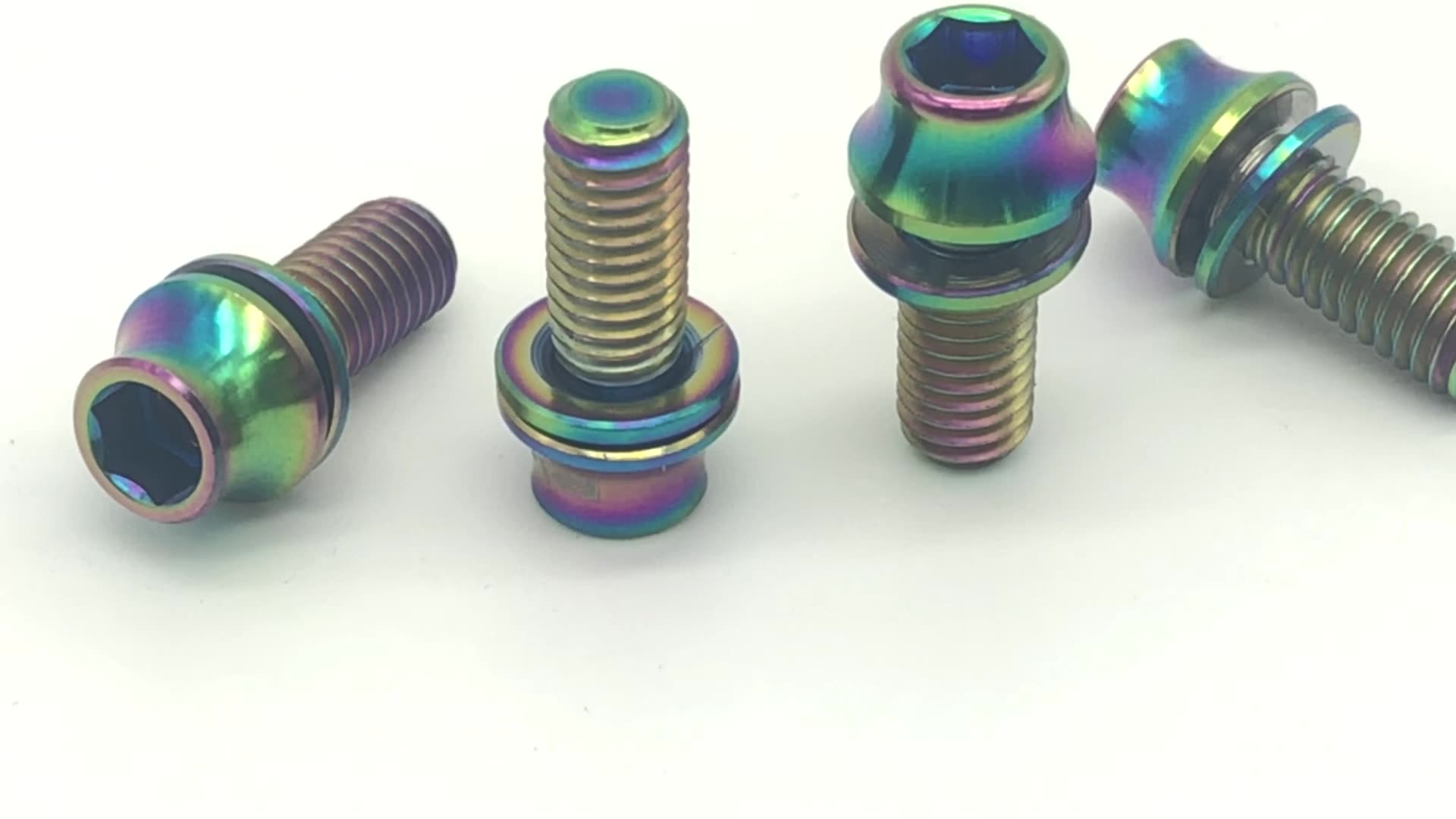 Chuanghe - China supplier m6 m8 Ti Bolt bicycle hex socket tapered head cap Gr5 titanium bolt screw Titanium screw 2